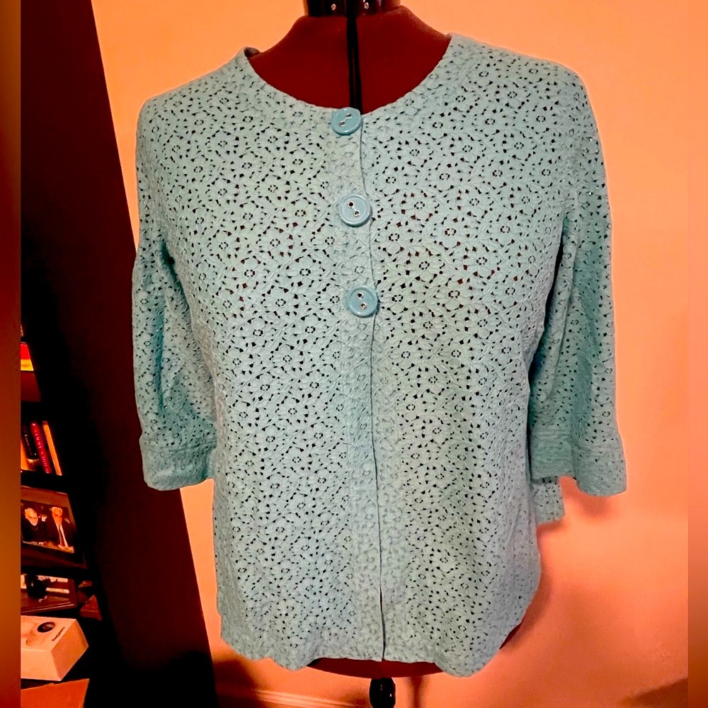 WESTBOUND WOMAN lace front button jacket